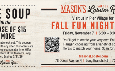 Mason’s Famous Lobster Rolls Located In Pier Village & Fall Fun Night Out On Nov 7 2025