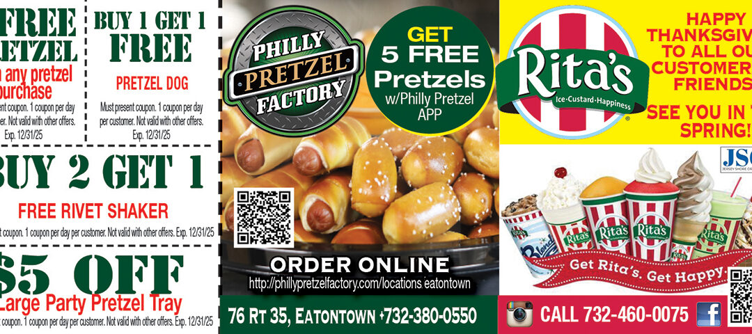 Philly Pretzel & Rita’s Italian Ice In Eatontown