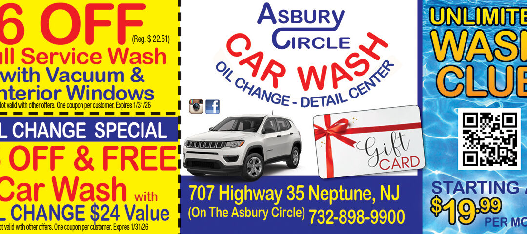 Asbury Circle Car Wash, Oil Change & Detail Center On The Asbury Circle In Neptune