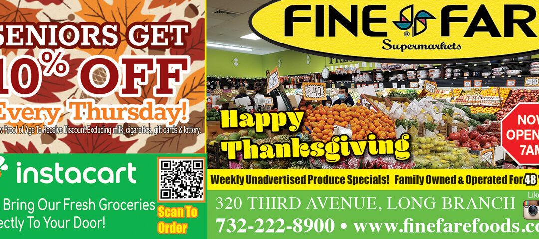 Fine Fare Supermarket In Long Branch…”It’s A Fine Day When You Shop At Fine Fare!”