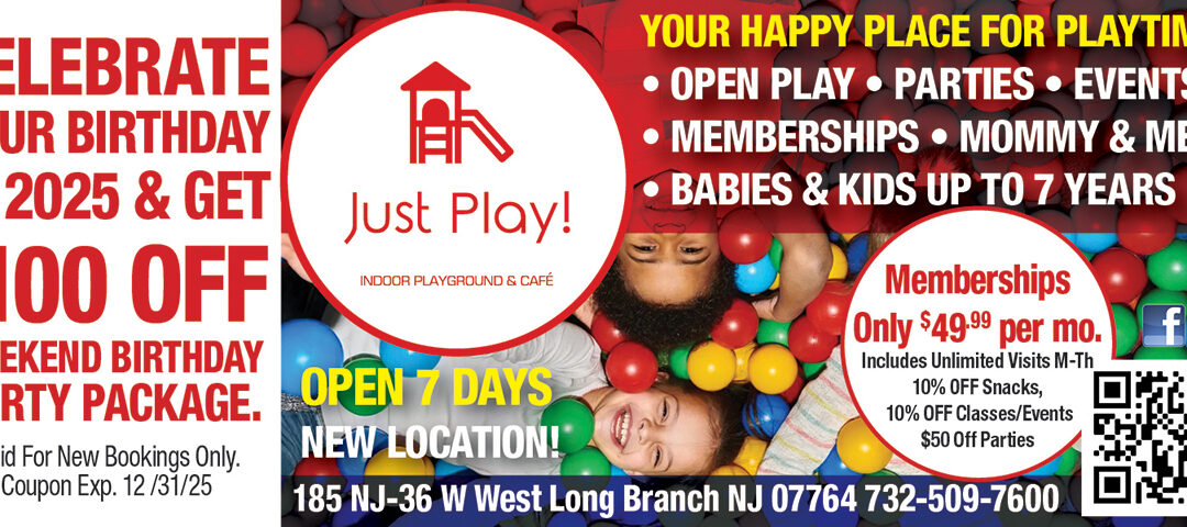 Just Play Indoor Playground & Cafe For Babies & Kids Up To 7 Years Old In West Long Branch