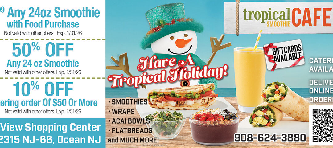 Tropical Smoothie Cafe In Ocean Twp-Smoothies-Wraps-Acai Bowls-Flatbreads