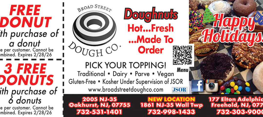 Broad Street Dough Co- Donuts Made To Order In Oakhurst, Freehold, Wall Twp