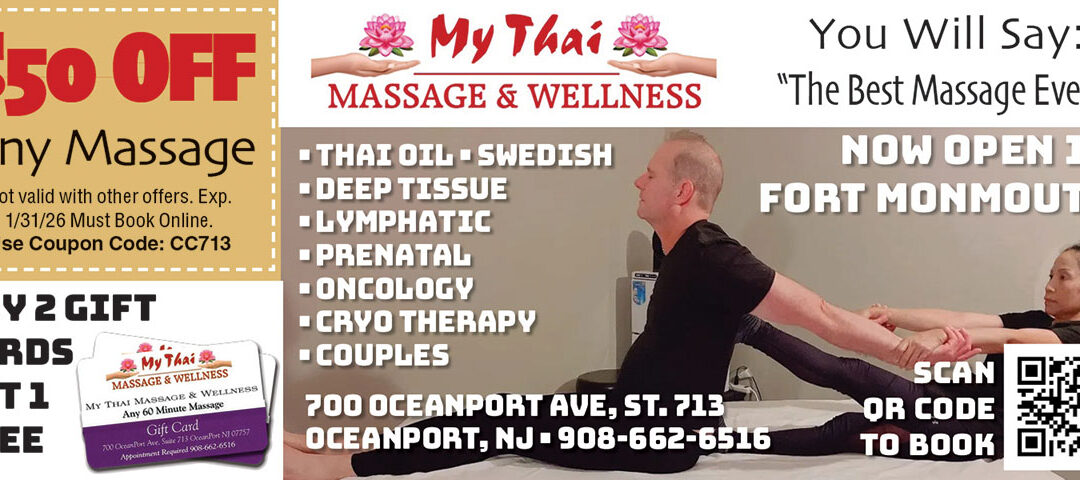 My Thai Massage & Wellness For The “Best Massage Ever ” In Fort Monmouth