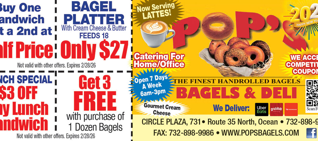 Pop’s Bagel & Deli In Ocean Township