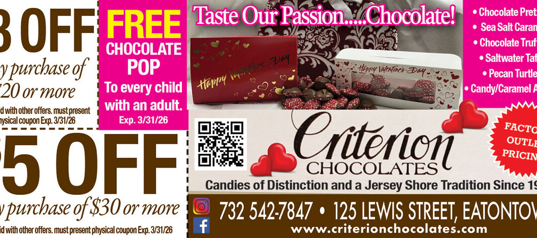 Criterion Chocolates In Eatontown-Candies of Distinction Since 1929