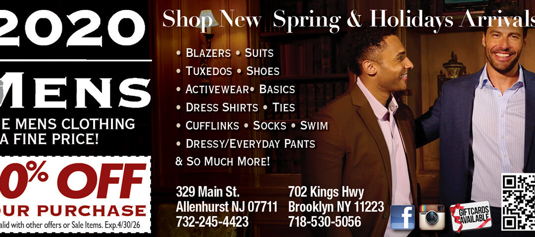 2020 Mens Fine Mens Clothing At A Fine Price In Allenhurst & Brooklyn