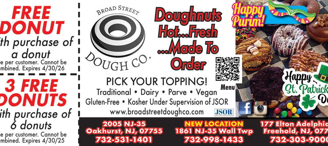 Broad St Dough Co-Made To Order Donuts In Oakhurst, Freehold, Wall Twp