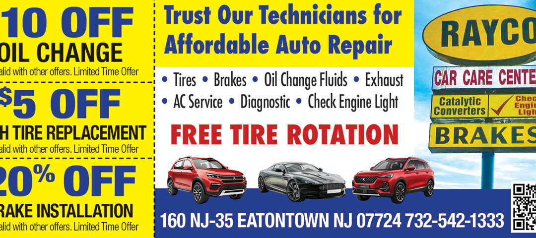 Rayco Car Care Center In Eatontown-FREE Tire Rotation