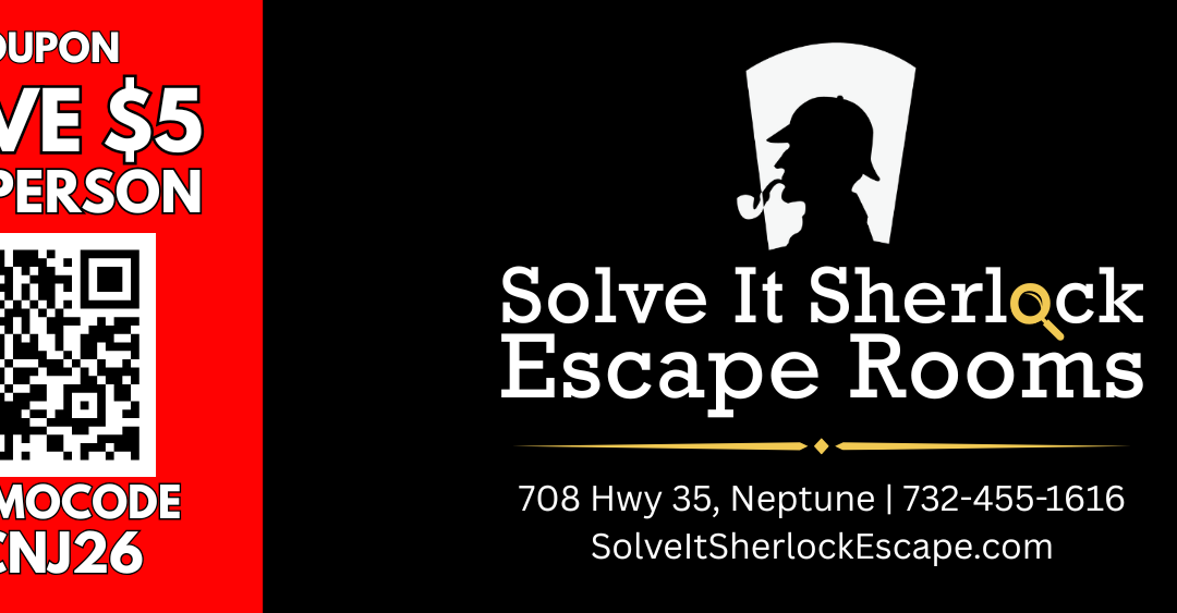 Solve It Sherlock Escape Rooms In Neptune-Save $5 Per Person