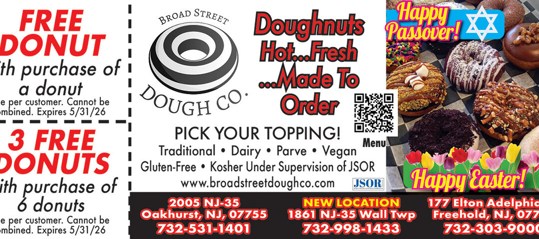 Broad Street Dough Co Fresh Made To Order Donuts In Oakhurst, Wall, Freehold