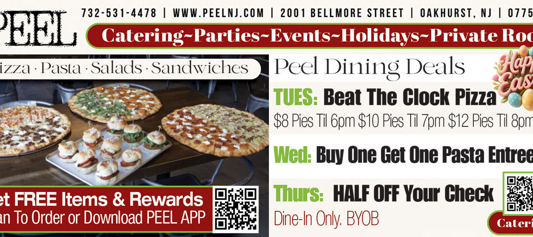 Peel Restaurant In Oakhurst- Serving Pizza, Pasta, Salads Sandwiches