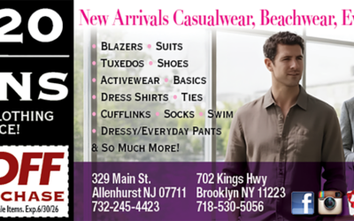 2020 Mens Wear-Fine Men’s Wear At A Fine Price In West End, NJ
