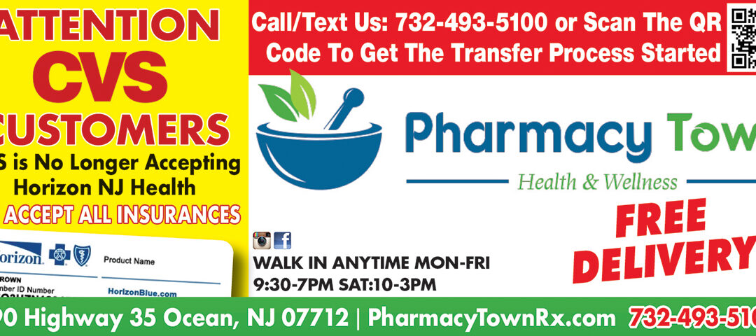 Pharmacy Town In Ocean Township Offering Free Delivery