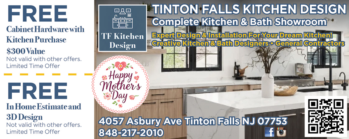 “Tinton Falls kitchen design coupon offering discounts on custom cabinetry, countertops, and full kitchen remodel services in Tinton Falls NJ.”