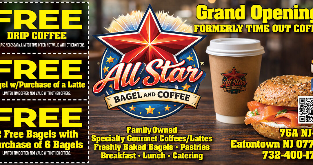 Grand Opening! All Star Bagel & Coffee-Freshly Baked Bagels & Gourmet Coffee