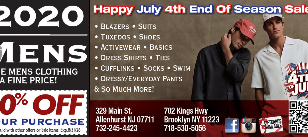 2020 Mens In Allenhurst Fine Men’s Clothes @ A Fine Price