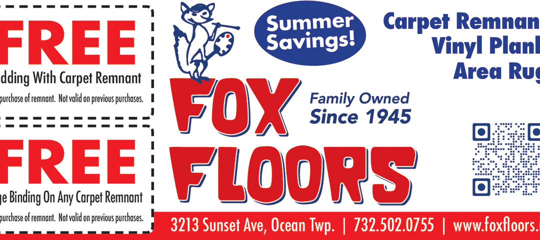 Fox Floors In Ocean Twp-Carpet Remnants, Vinyl Planks, Area Rugs