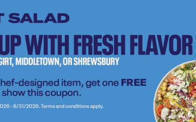 Just Salad Buy One Get One FREE At Ocean, Sea Girt, Middletown & Shrewsbury