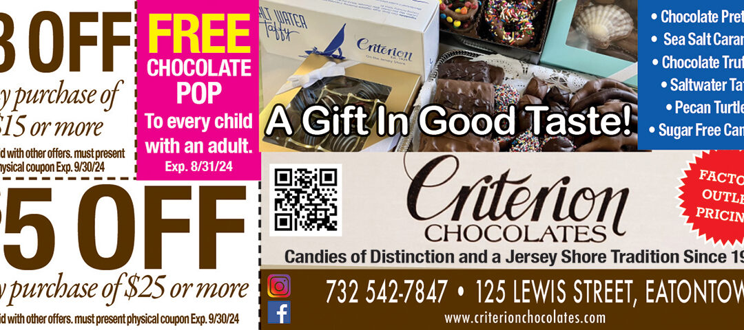 Criterion Chocolates & Candies Of Distinction with Factory Outlet Pricing In Eatontown
