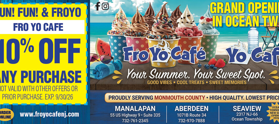 Grand Opening Fro Yo Cafe In Ocean Township Seaview Square Mall