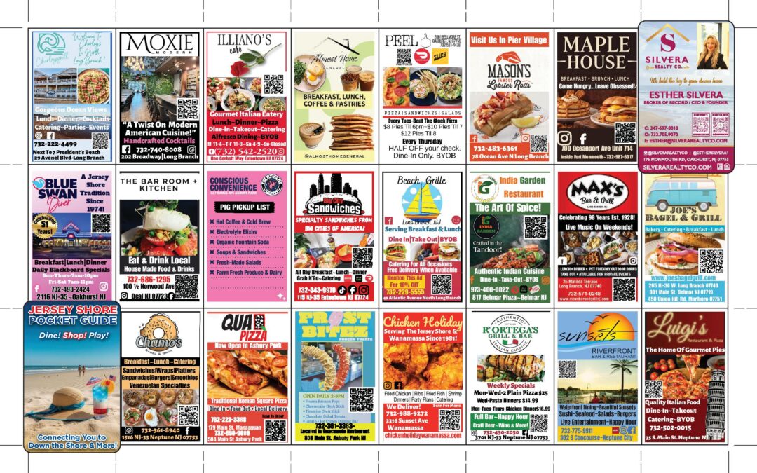 2026 Jersey Shore Pocket Guide Dine! Shop! Play! Click Here To See All Locations
