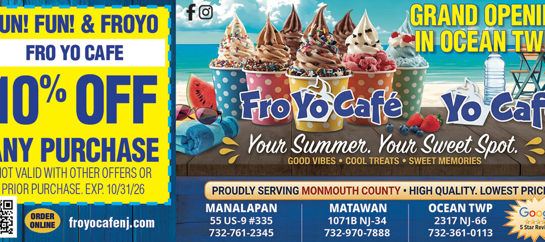 Grand Opening Of Fro Yo Cafe In Ocean Township-Other Locations In Aberdeen & Manalapan