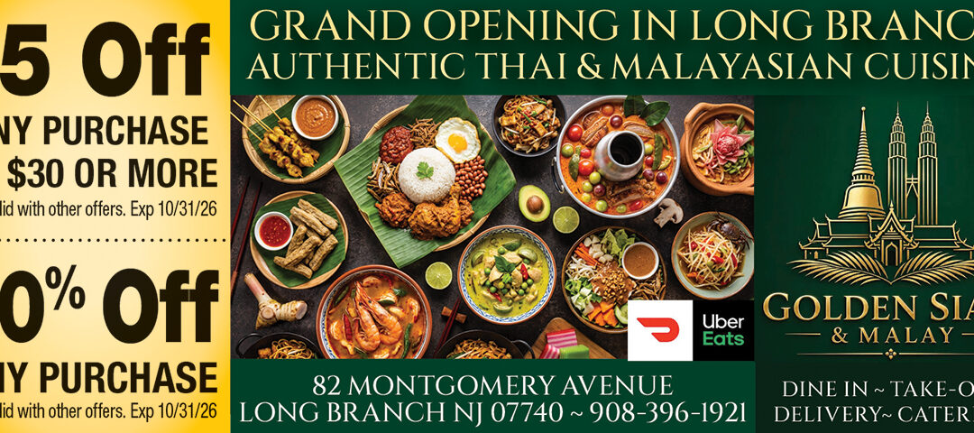 Grand Opening Golden Siam-Thai & Malaysian Cuisine In Long Branch