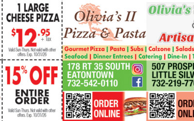 Olivia’s ll Pizza & Pasta In Eatontown/Olivia’s Trattoria In Little Silver