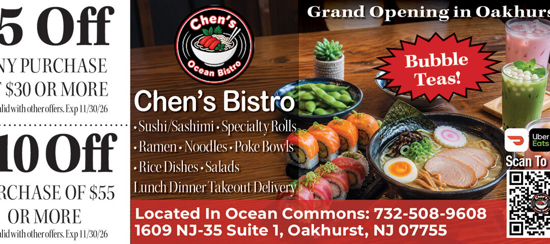 Grand Opening Chen’s Bistro In Oakhurst Featuring Asian Fusion Dining