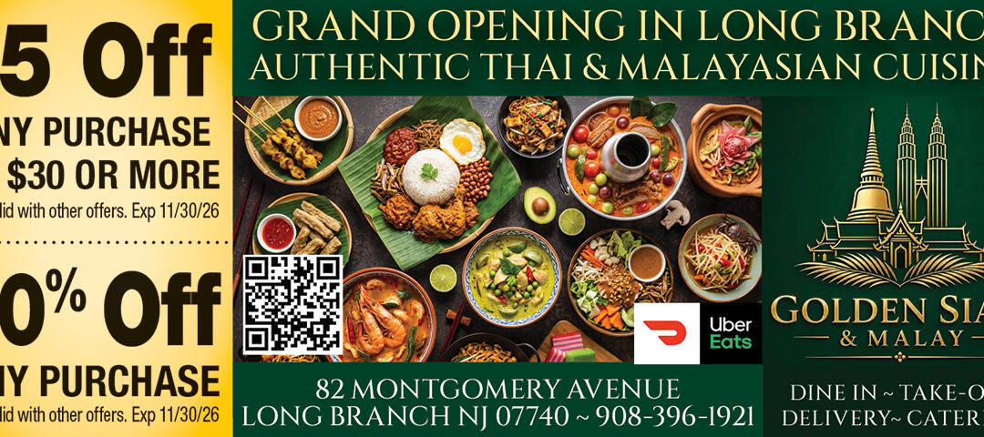 Grand Opening Golden Siam Restaurant Featuring Thai & Malaysian Cuisine