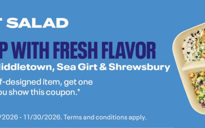 Just Salads In Ocean Twp, Shrewsbury, Middletown & Sea Girt-Buy One Get One FREE