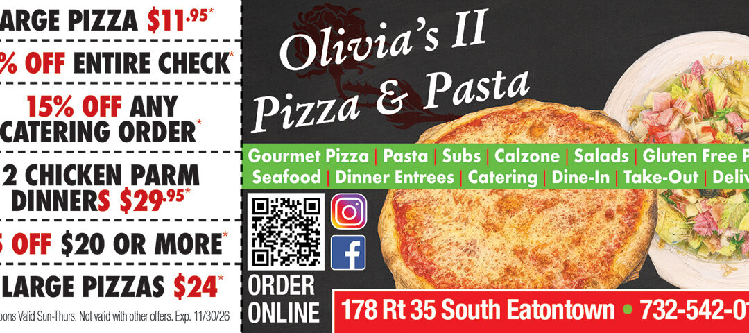 Olivia’s ll Pizza & Pasta Restaurant In Eatontown