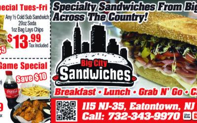 Big City Sandwiches In Eatontown-Specialty Sandwiches From Across The Country