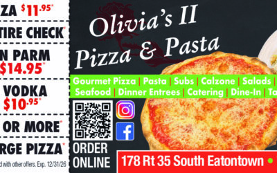 Olivia’s II Pizza & Pasta In Eatontown-Great Coupons For The Whole Family